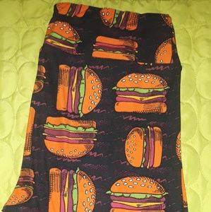Lularoe TC Hamburger Leggings